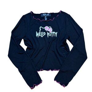 Hello Kitty & Friends X Forever 21 Black Long Sleeve Top Size L